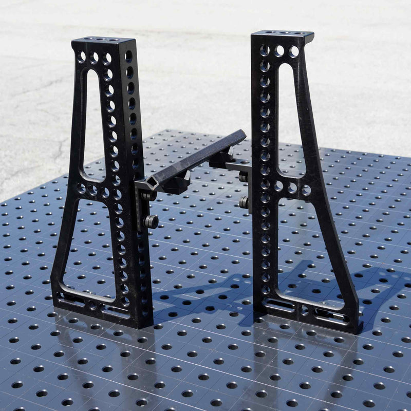 Image of 500 GK Left and Right Stop and Clamping Squares for 16mm Welding Tables in use