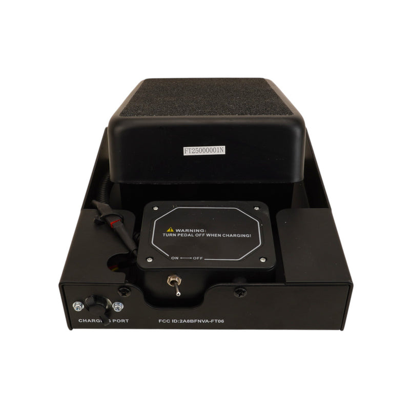 front view of wireless tig foot pedal