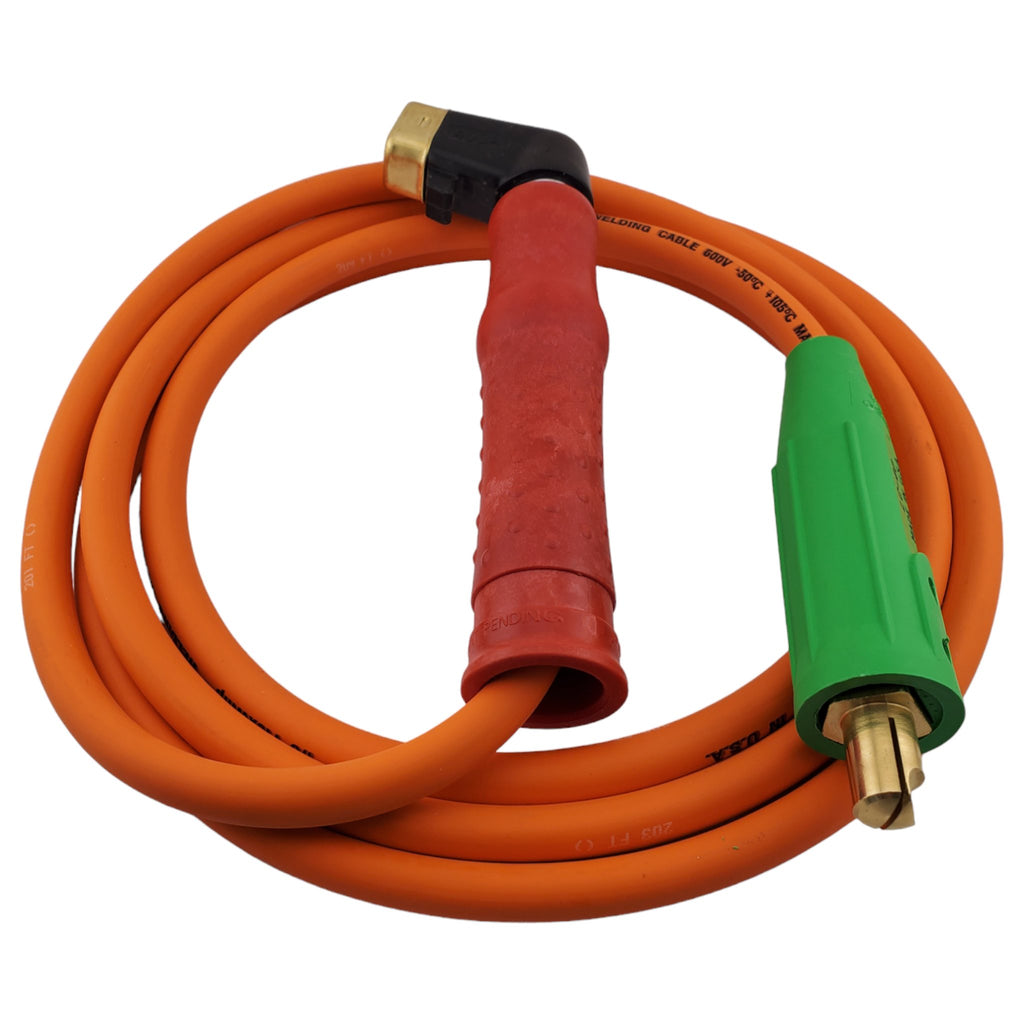 thumbnail image 2 of 300 Amp Electrode Holder Welding Lead Dinse 35-70 Connector #1 Cable (50 FEET) E 2 of 13