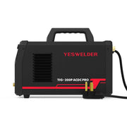 Side logo view of the YesWelder TIG-200P ACDC PRO TIG welder