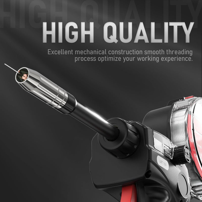 marketing graphic proclaiming that the yeswelder spool gun is high quality