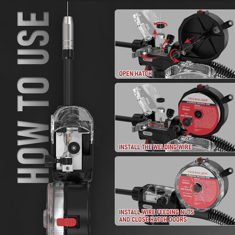 instructions on how to set up yeswelder spoolgun