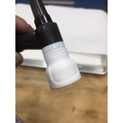 furick fupa 12 tig cup mounted to a tig torch pointing down