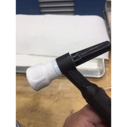 furick fupa 12 tig cup mounted to a tig torch facing to the side