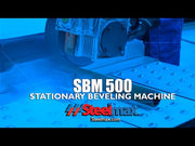 video of steelmax stationary beveling machine in action performing bevels on bar stock