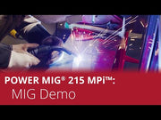 Lincoln Electric® POWER MIG® 215 MPi™ Multi-Process Welder YouTube MIG demo
