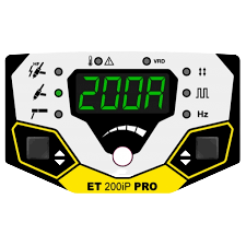 control panel of esab et200ip welder