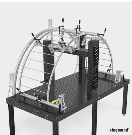 250 GK Left Stop and Clamping Square (Aluminum/Titanium) - Weldready