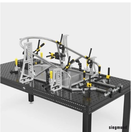 250 GK Right Stop and Clamping Square (Aluminum/Titanium) - Weldready