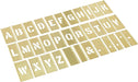33 Piece Interlocking Brass Stencil Sets (All letters A-Z + Punctuation) - Weldready