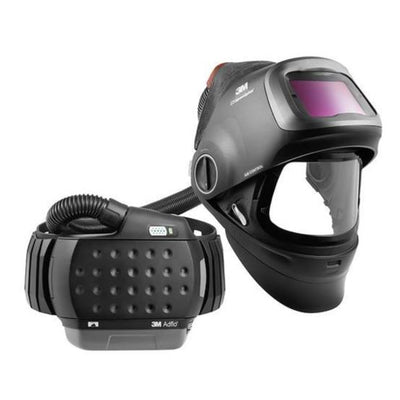 3M Speedglas PAPR welding helmet G5-01 with 3M Adflo PAPR system package - Visor flipped up