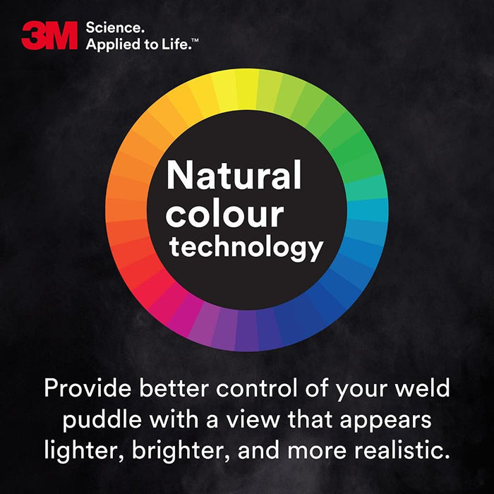 3M Speedglas G5-01 natural colour technology, providing realistic view of your puddle for better control.
