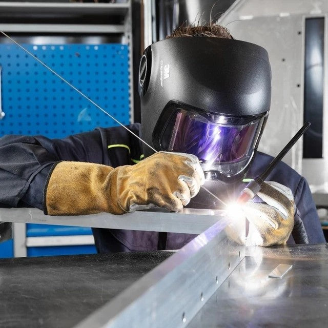 3m speedglas g5-02 welding helmet shown in use tig welding 