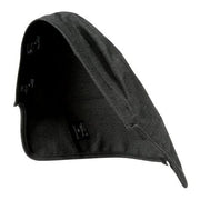 side view of where FR head cover connects to 9100 welding helmet