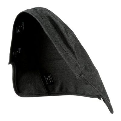 side view of where FR head cover connects to 9100 welding helmet