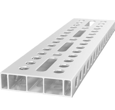 Support de profilé en aluminium 800x200x50 avec trou allongé