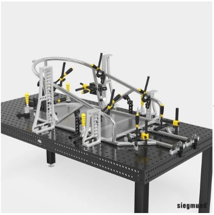 500 GK Right Stop and Clamping Square (Aluminum/Titanium) - Weldready