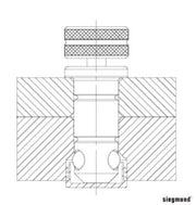 50mm Ø, 90°/120° Vario Prism without Collar (Burnished) - Weldready