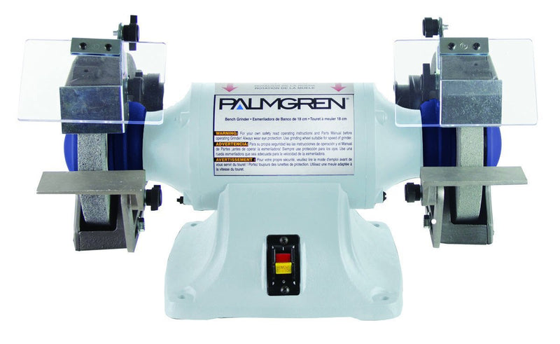 6" 1/3HP 115/230V Bench grinder, no dust collection - Weldready