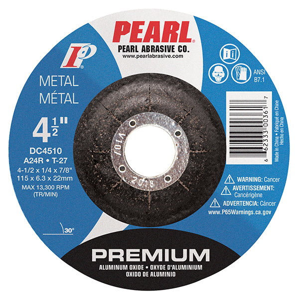 Pearl Depressed Center Premium Aluminum Oxide Grinding Disc