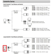 bernard large centerfire mig gun parts diagram showing insulator cap 4423r
