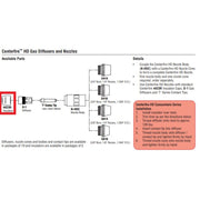 bernard centerfire hd mig gun parts breakdown showing insulator cap 4423