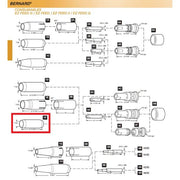 bernard mig gun parts diagram showing 4591 copper nozzle