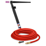 CK Worldwide 9 TIG Torch with gas valve and 25 foot superflex power cable