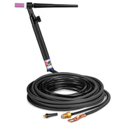 CK Worldwide 9 TIG Torch with gas valve and 25 foot 2 piece rubber power cable