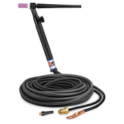 CK Worldwide 9 TIG Torch with gas valve and 25 foot 2 piece superflex power cable
