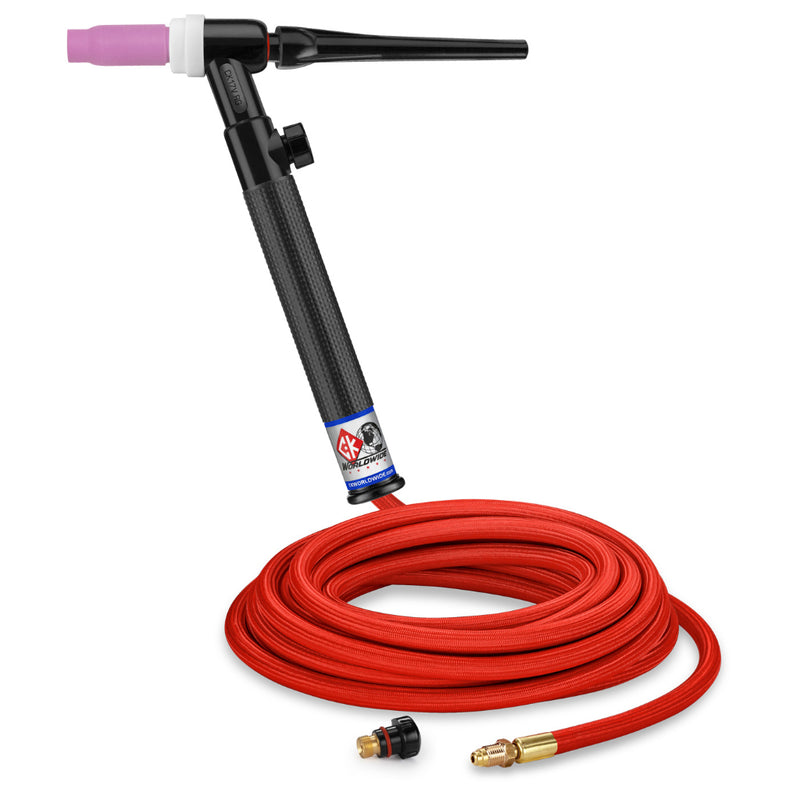 CK Worldwide 17 TIG torch gas valve and 25 foot superflex  power cable
