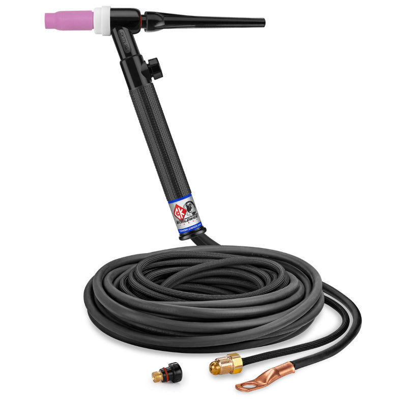CK Worldwide 17 TIG torch gas valve and 25 foot 2 piece superflex  power cable