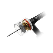 large diameter clear gas saver kit installed on a 9 series tig torch