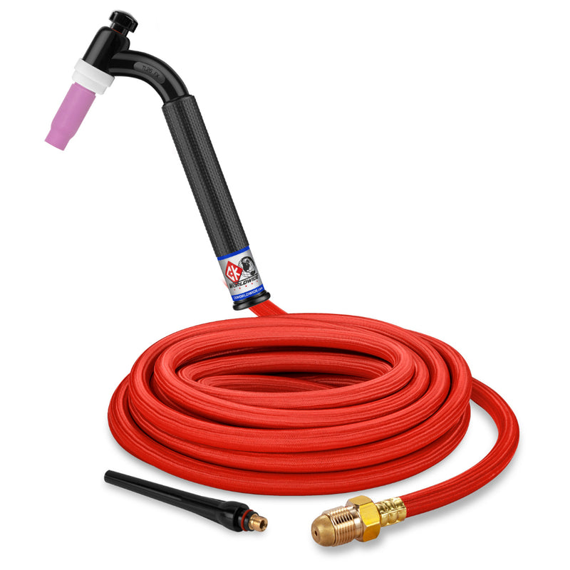 CK Worldwide Trim-Line 26 Flex Head TIG Torch with 25 foot superflex power cable