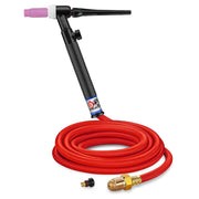CK Worldwide Trim-Line 26 Flex Head TIG Torch with gas valve and 12.5 foot superflex power cable