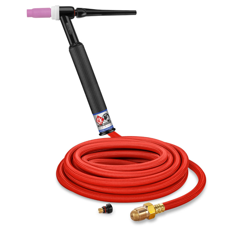 CK Worldwide 26 Rigid Head TIG Torch with 25 foot superflex power cable