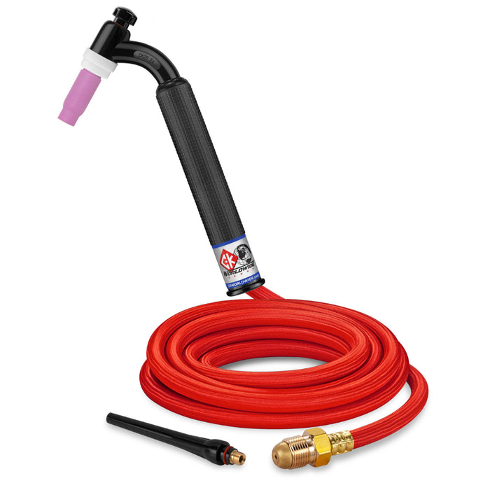 CK Worldwide 26 Flex Head TIG Torch with 12.5 foot superflex power cable