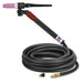 CK Worldwide FL150 Flex Loc TIG Torch with swivel head gas valve and 25 foot rubber power cable