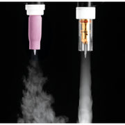 comparison of shield gas coverage between old consumables and ck worldwide gas saver