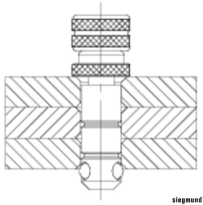 Boulon de serrage rapide réglable universel long (bruni) 