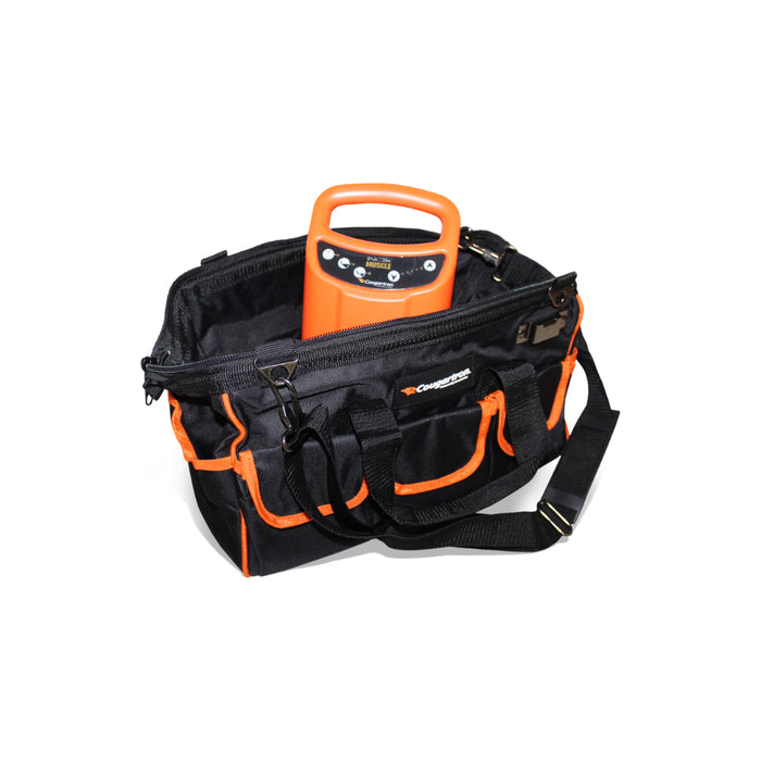 open carrying bag with cougartron inox muscle weld cleaning machine inside