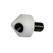 Close-Up of Cougartron weld cleaning and polishing brush 45 degree angle adapter