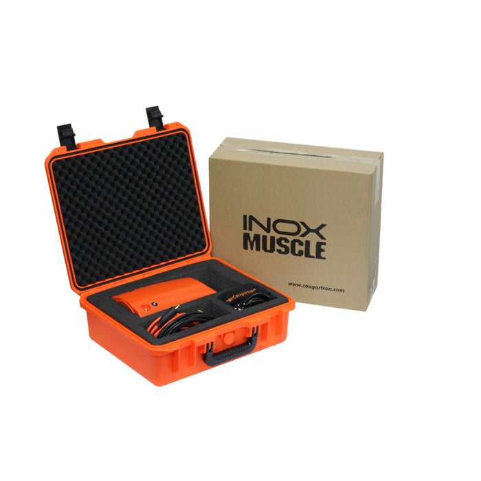 cougartron inox muscle weld cleaner in hard plastic carrying case