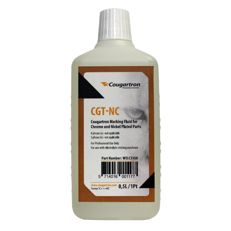 Nickel marking fluid for Cougartron metal etching machine