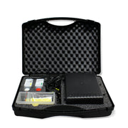 cougartron MK612 metal etching machine with tools and acid solution inside carrying case