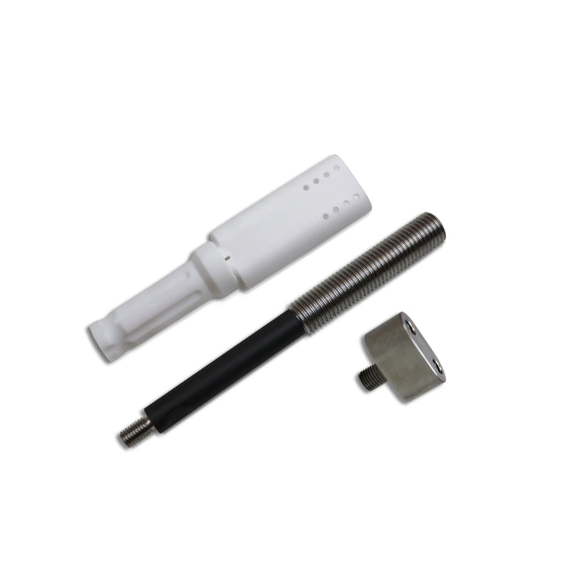 Unassembled double brush set for Cougartron weld cleaning and polishing machines