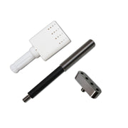 Disassembled quad brush set for Cougartron weld cleaning and polishing brush