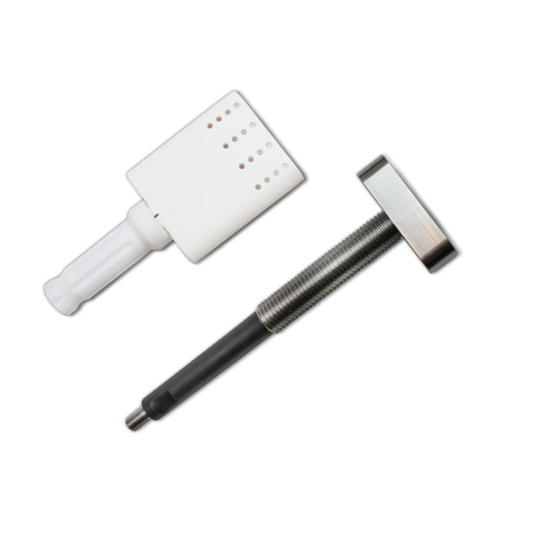 Disassembled quad brush for Cougartron FURY weld cleaning and polishing brush