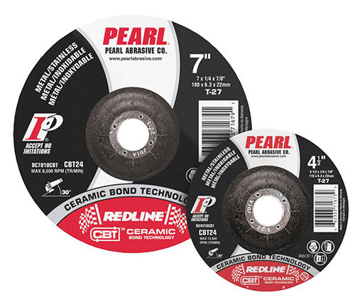 Pearl Depressed Center Redline Ceramic CBT Grinding Disc