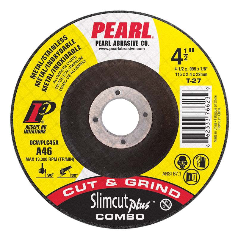 Pearl SlimCut™ Plus Cut and Grind Combo Disc - 0.095" Thick